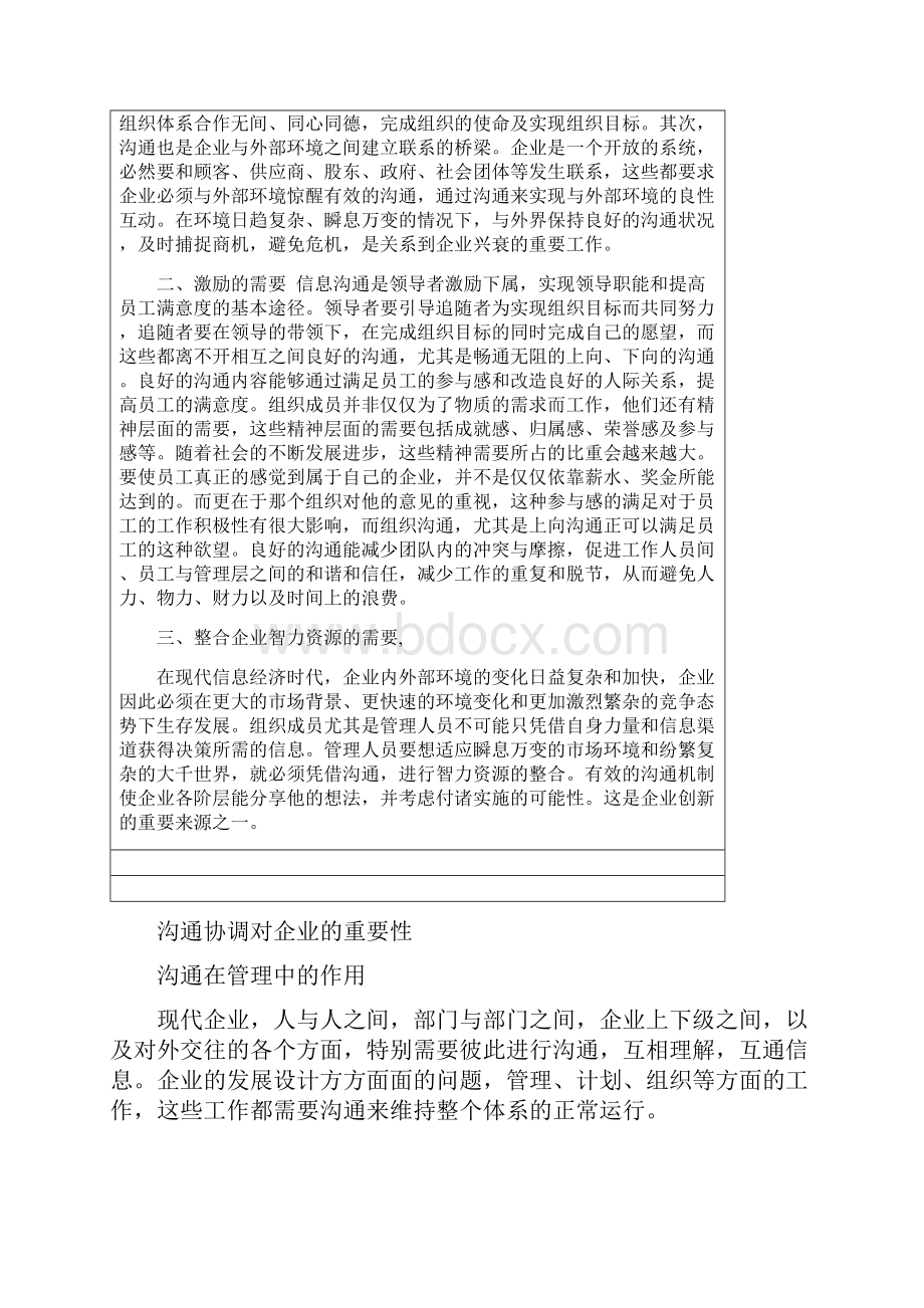 谈组织沟通对企业的重要性之欧阳计创编.docx_第2页