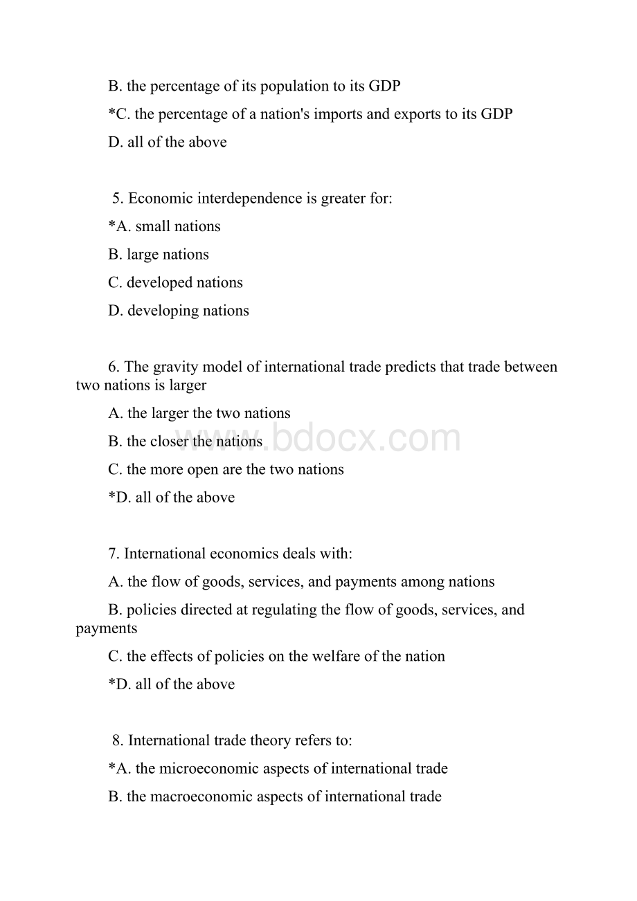 国际经济学英文题库最全版附答案.docx_第2页