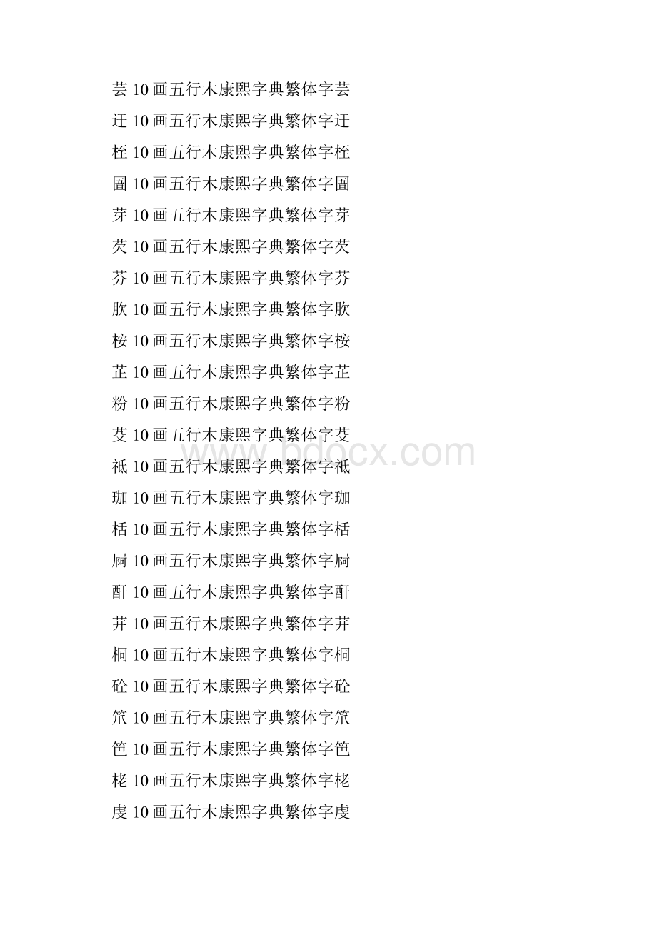 属木10画的字五行属木10画的字大全.docx_第2页