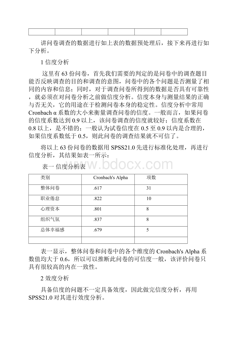 spss数据分析教程之SPSS信度分析和效度分析范文.docx_第2页