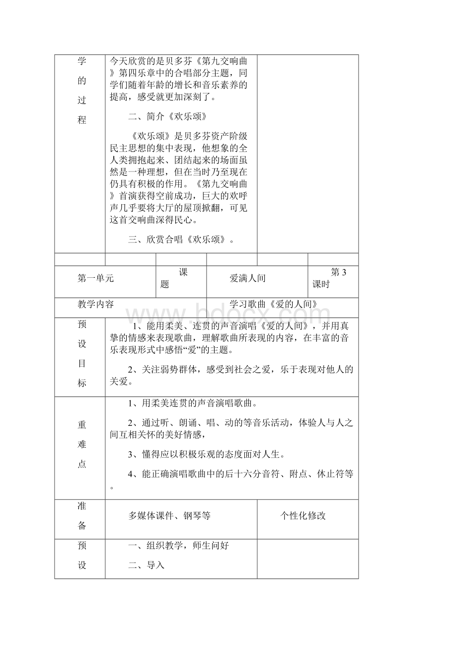 新人教版六年级音乐下册教案68471.docx_第3页