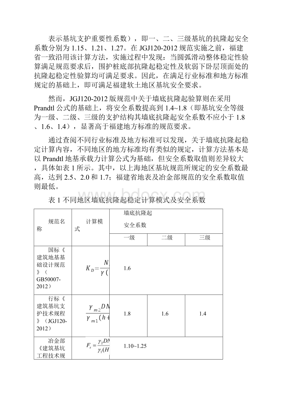 关于基坑抗隆起稳定验算方法及适用性.docx_第3页