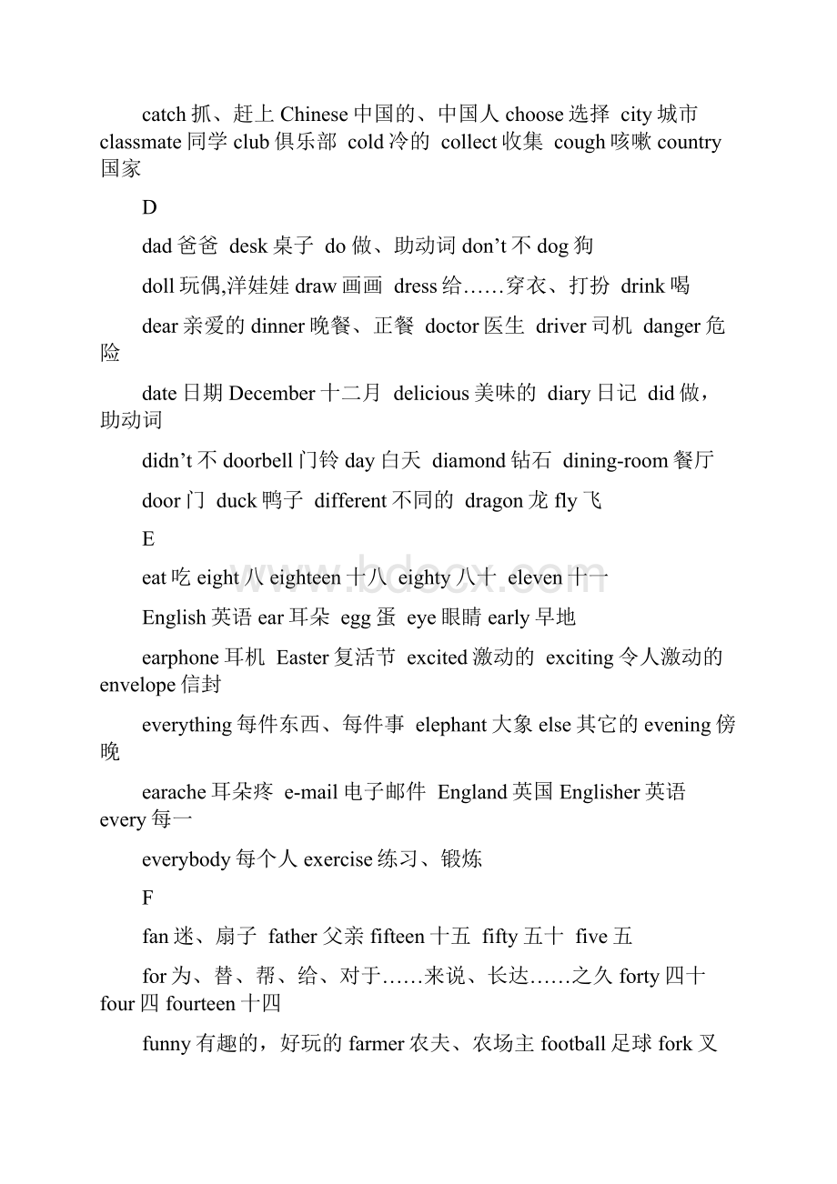 上海版牛津小学英语词汇表15年级资料.docx_第3页