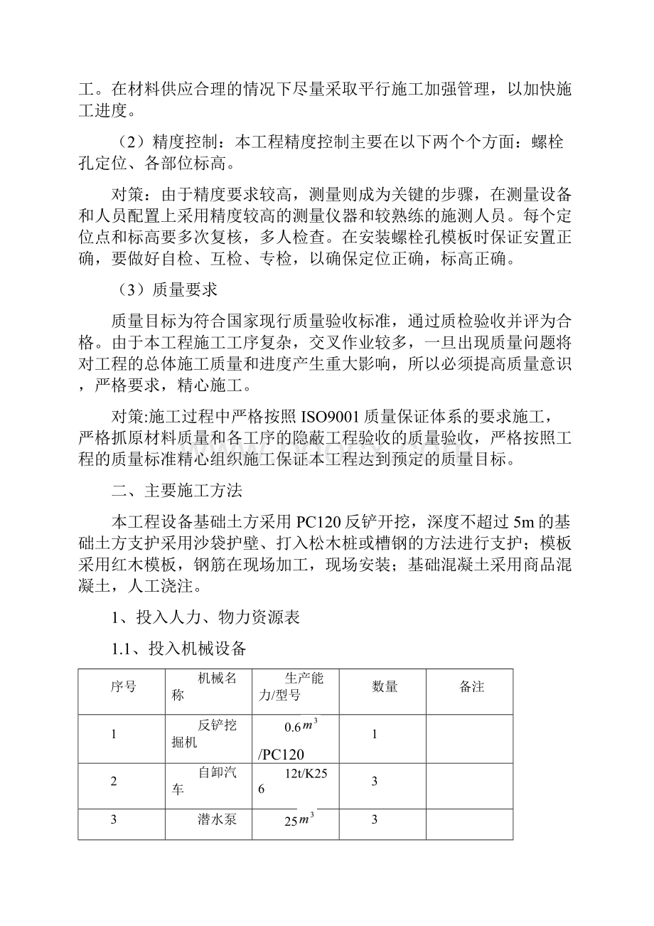 设备基础专项工程施工设计方案.docx_第2页