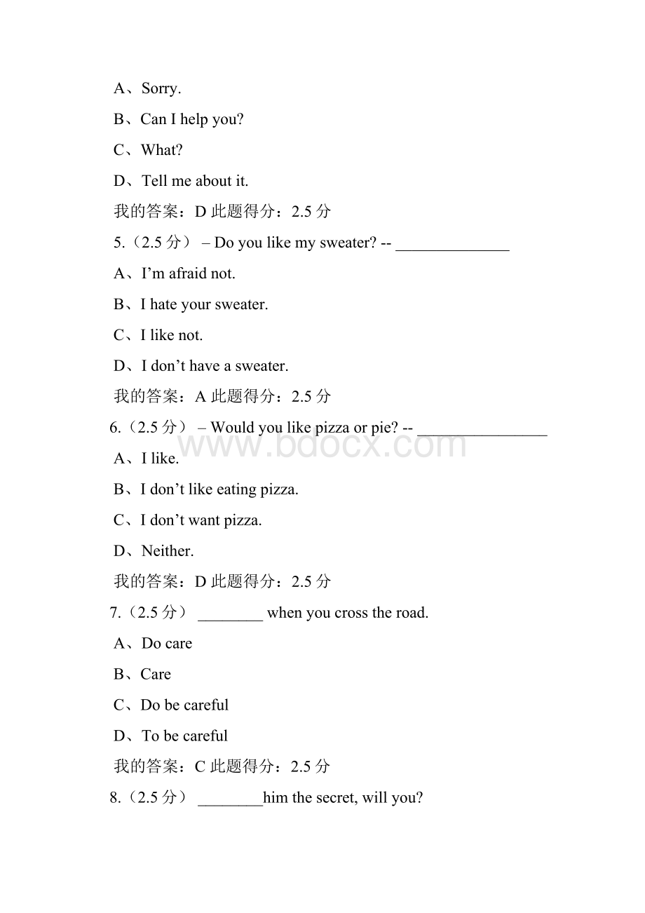 大学英语二第一次在线作业.docx_第2页