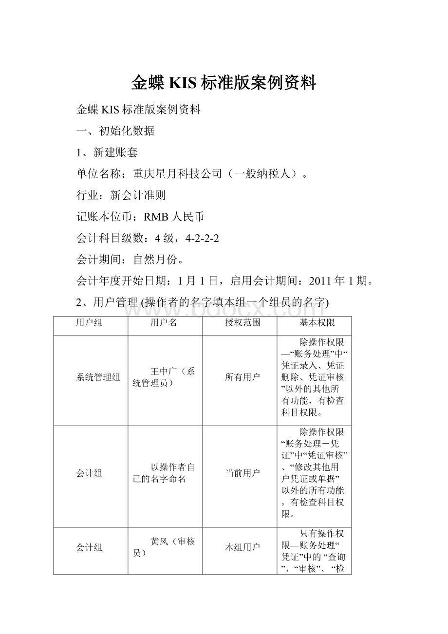 金蝶KIS标准版案例资料.docx_第1页