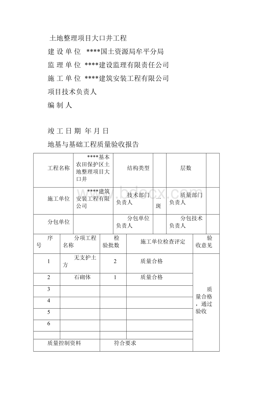 大口井工程质量验收报告样本.docx_第3页