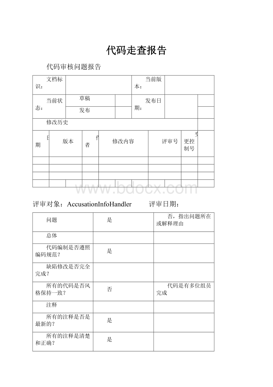 代码走查报告.docx