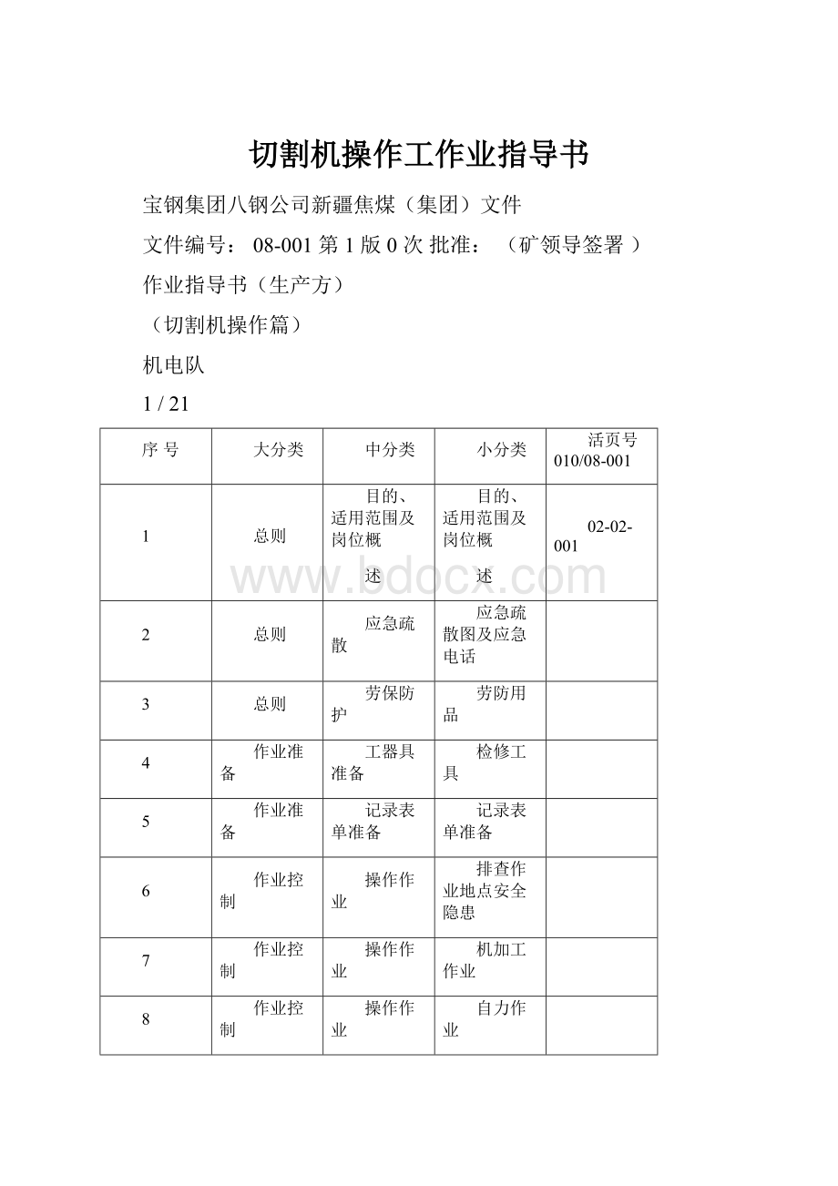 切割机操作工作业指导书.docx