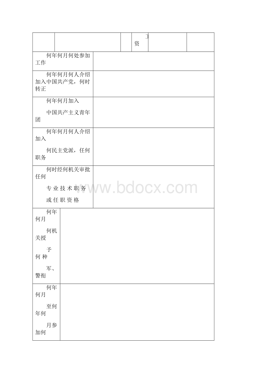 事业单位工作人员个人简历表.docx_第2页