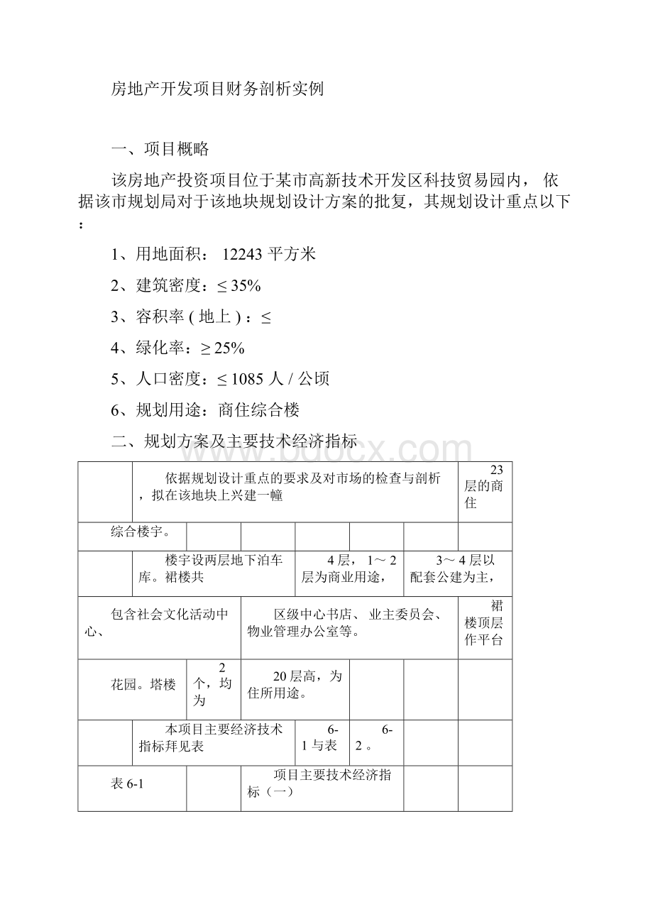 房地产开发项目财务分析报告案例.docx_第3页