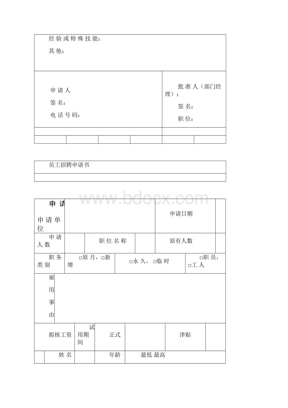 人事招聘申请书.docx_第3页