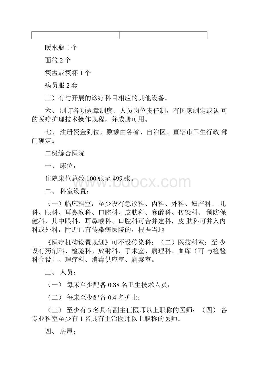 《医疗机构基本标准试行》.docx_第3页