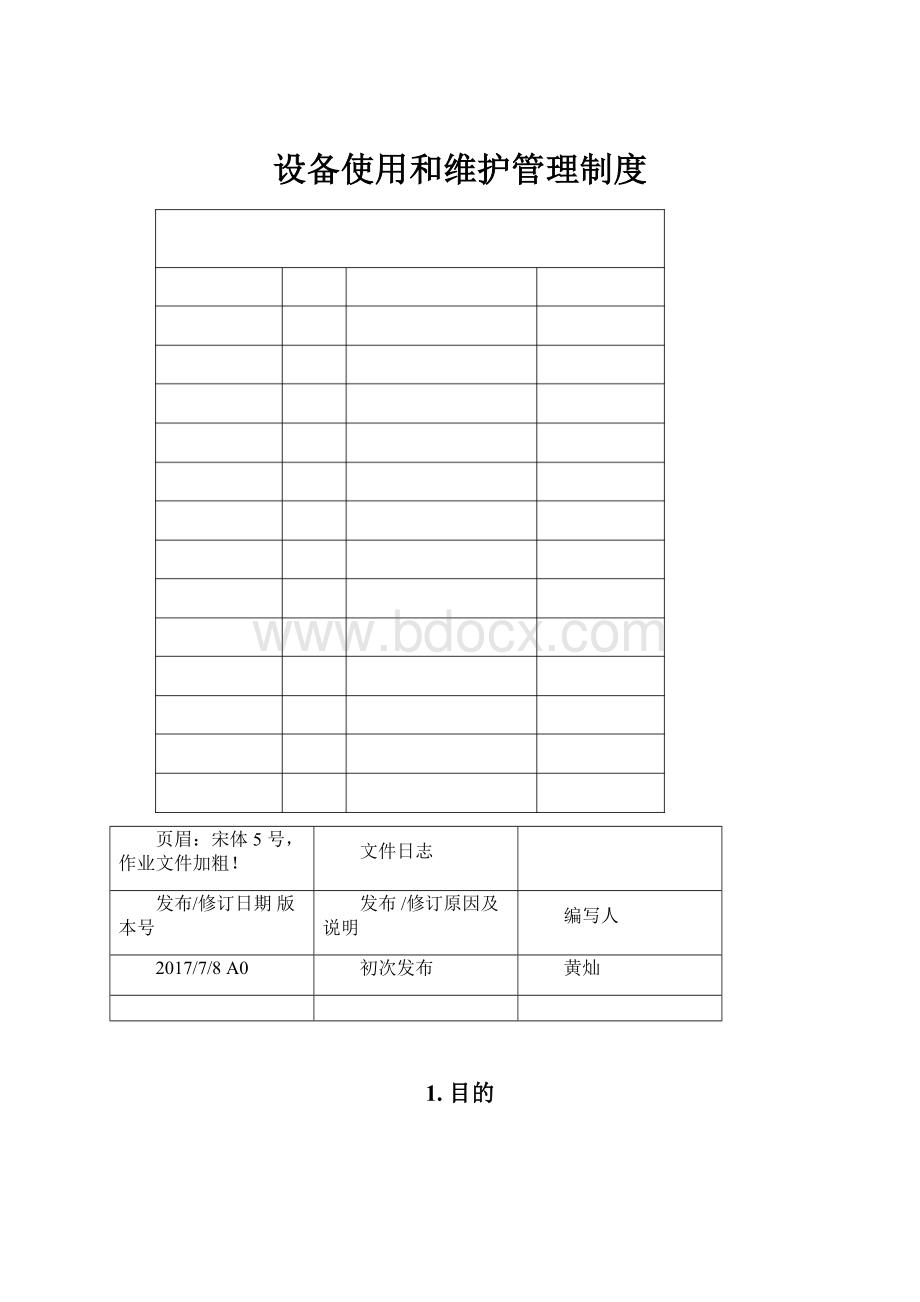 设备使用和维护管理制度.docx