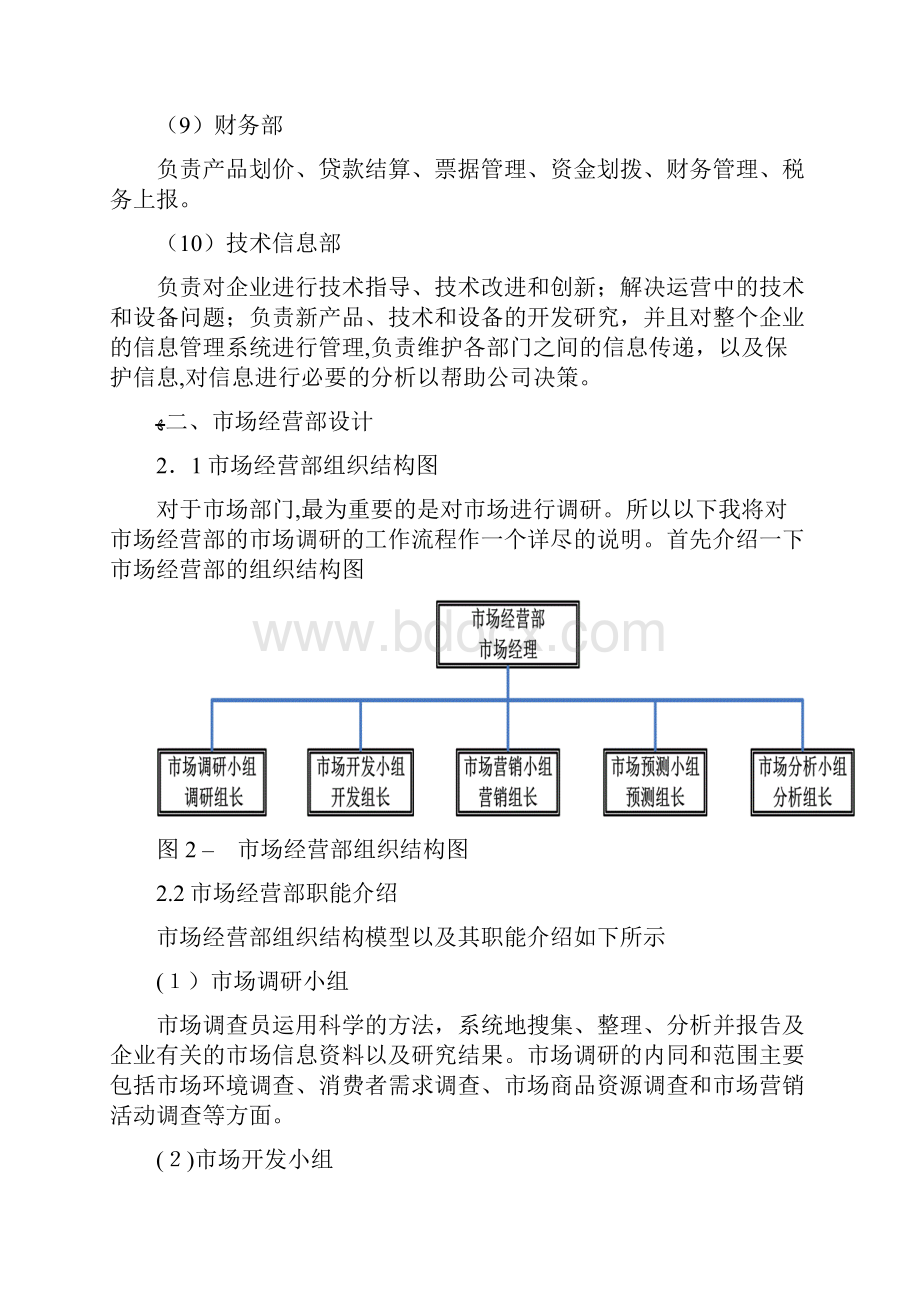 组织结构图设计方案含工作标准和工作流程vsd图.docx_第3页