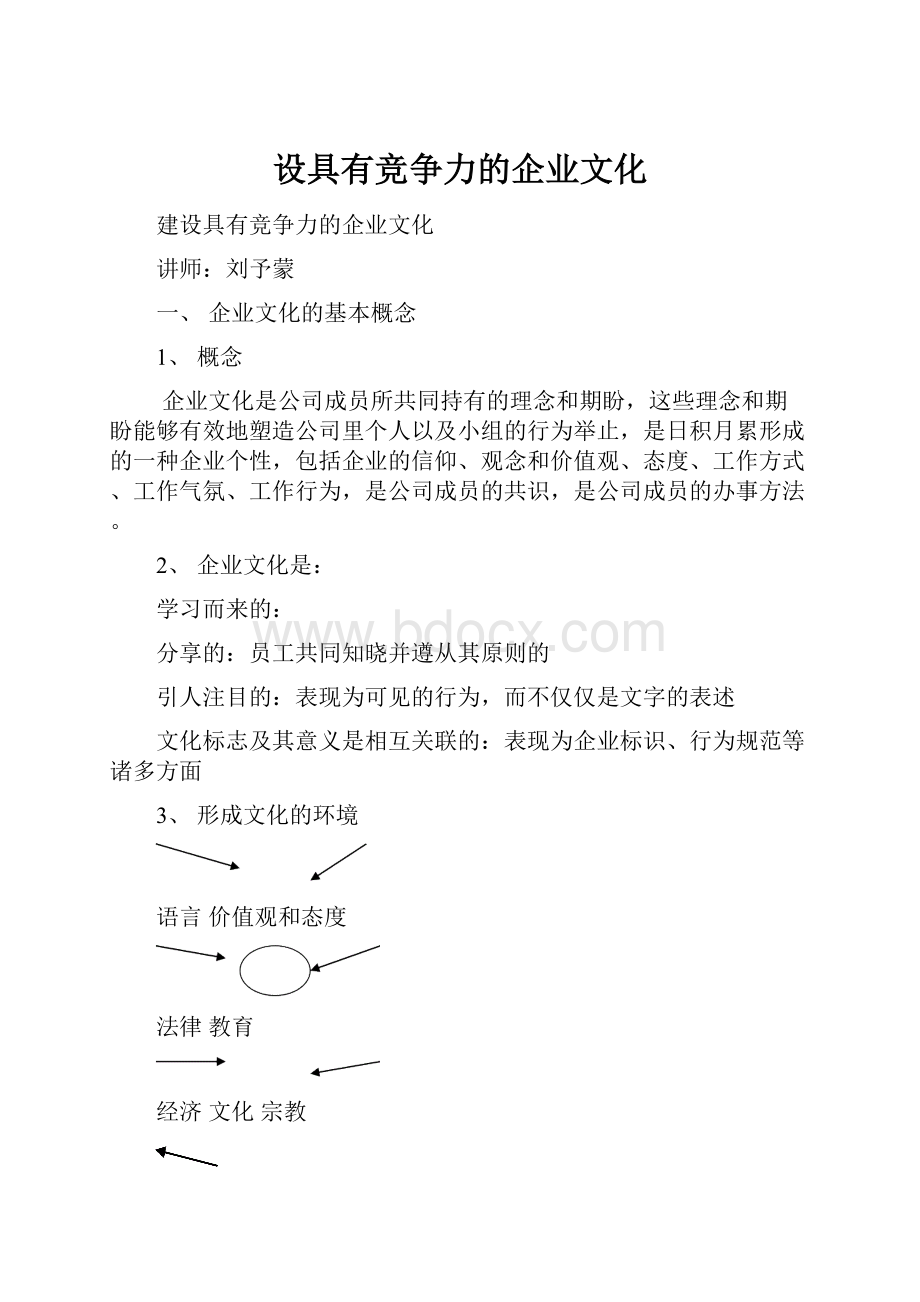 设具有竞争力的企业文化.docx