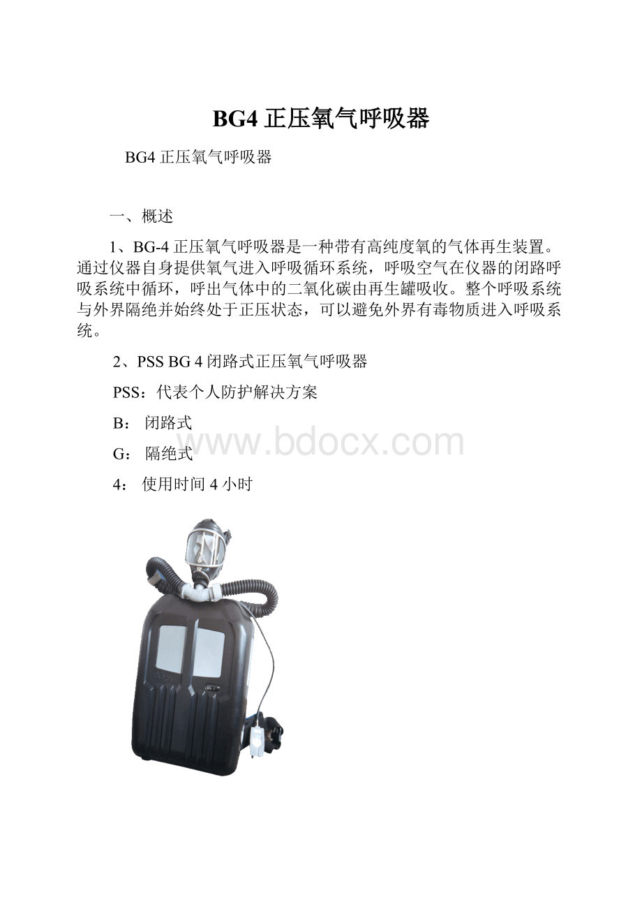 BG4正压氧气呼吸器.docx