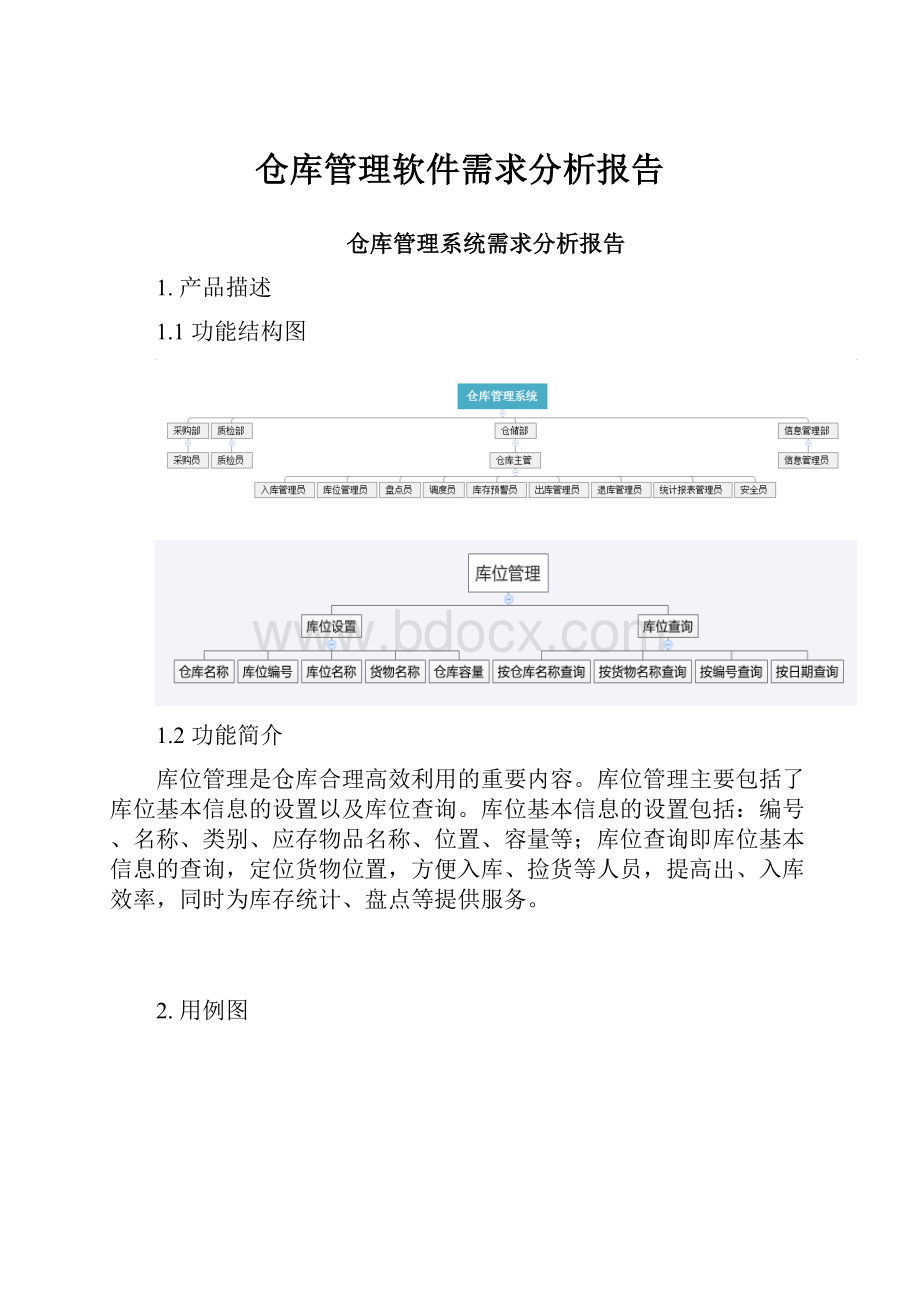 仓库管理软件需求分析报告.docx