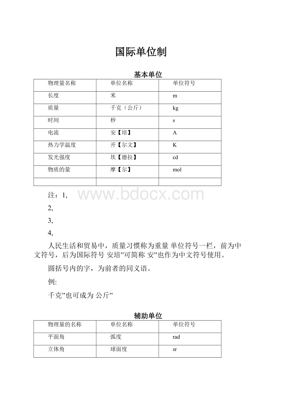 国际单位制.docx