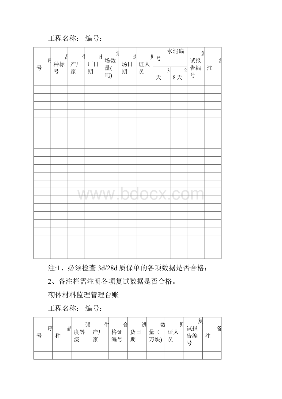 监理台账模板范本模板.docx_第2页