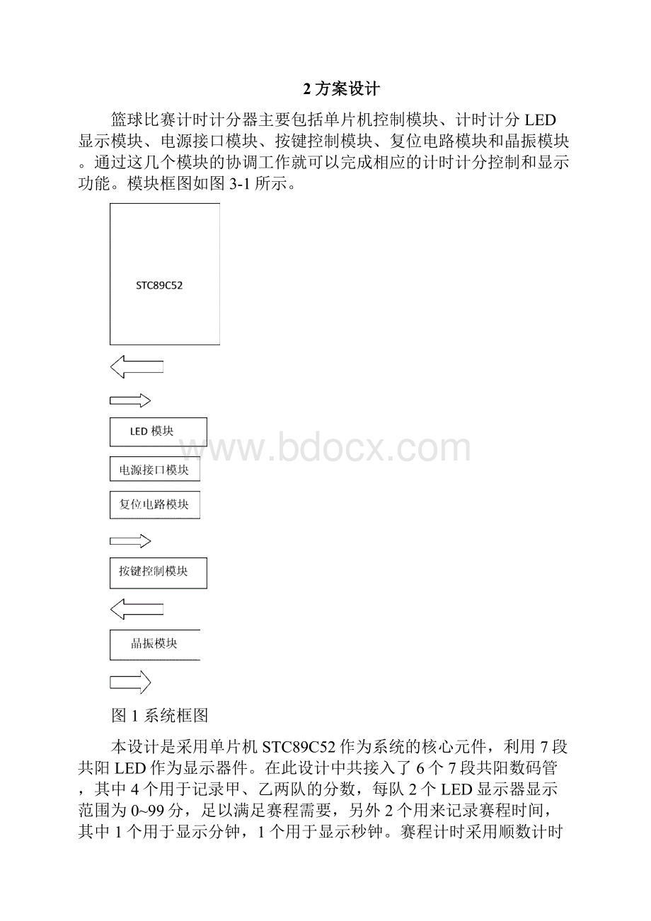 单片机课设篮球计时计分器.docx_第3页