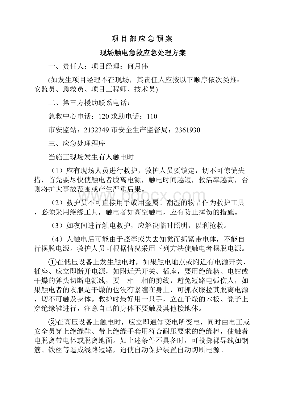 项目部应急预案.docx_第2页