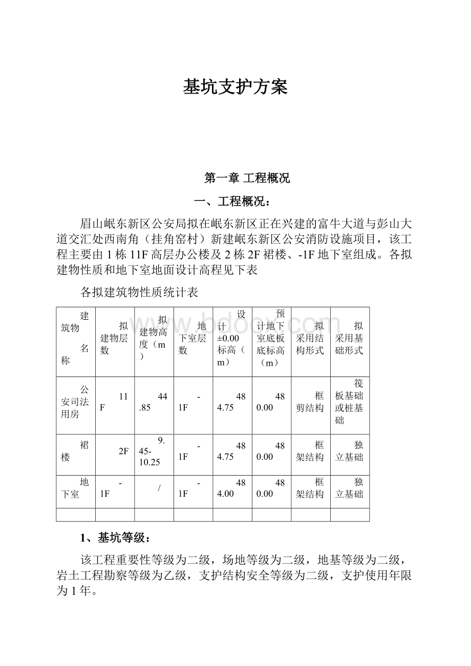 基坑支护方案.docx