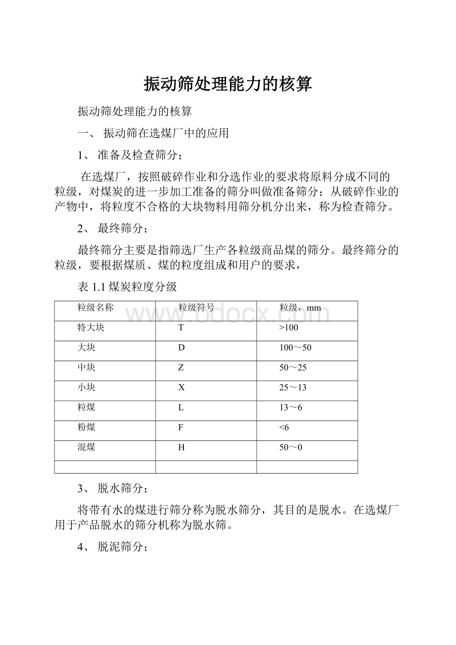 振动筛处理能力的核算.docx_第1页