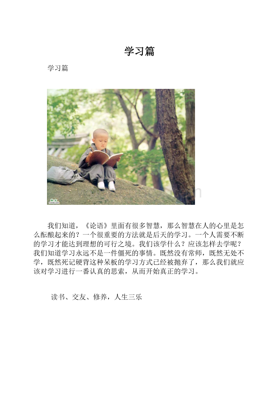 学习篇.docx