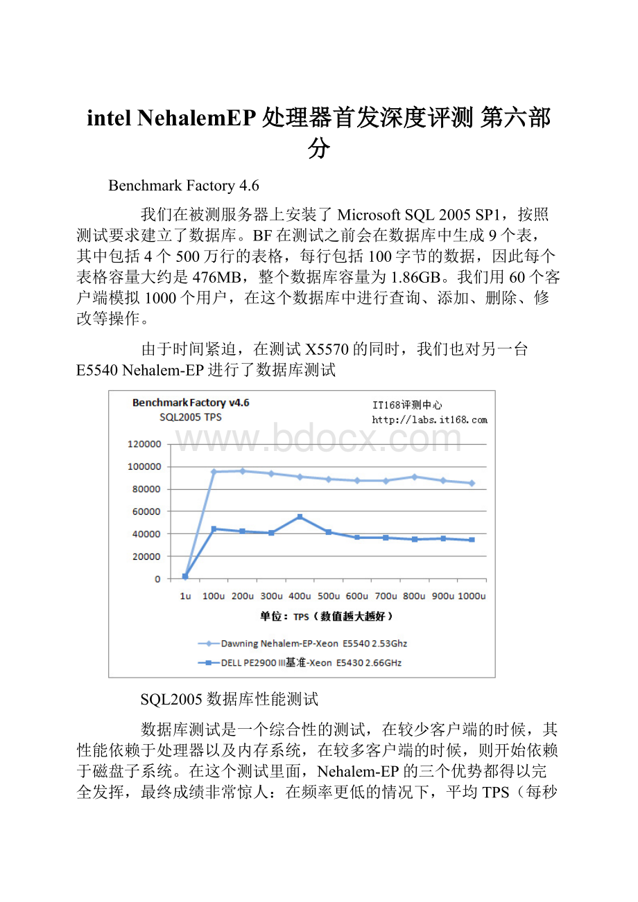 intel NehalemEP处理器首发深度评测 第六部分.docx