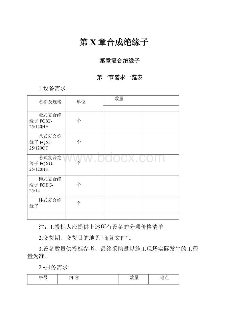 第X章合成绝缘子.docx