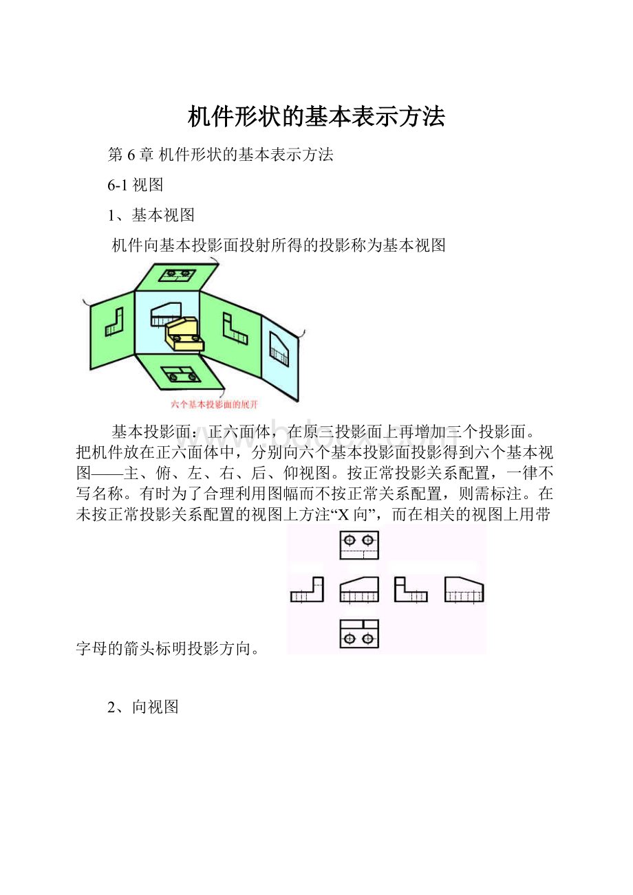 机件形状的基本表示方法.docx