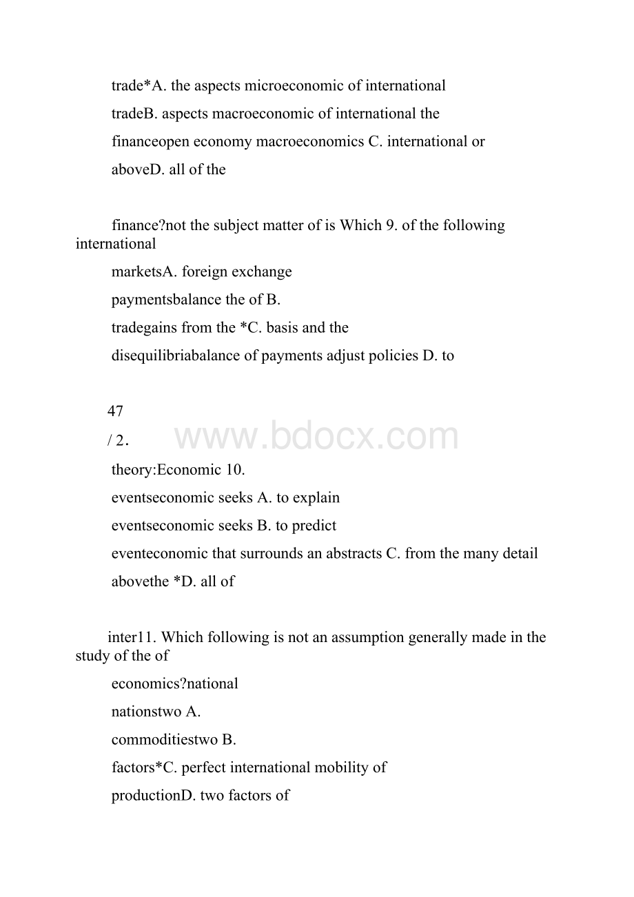 国际经济学英文题库最全版附答案.docx_第3页