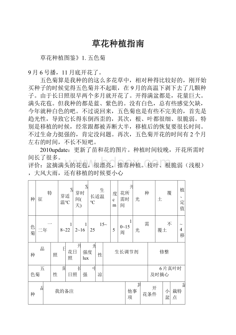 草花种植指南.docx