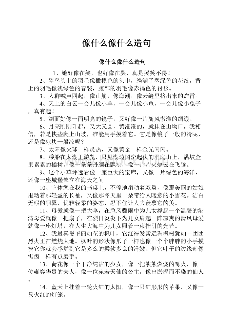 像什么像什么造句.docx