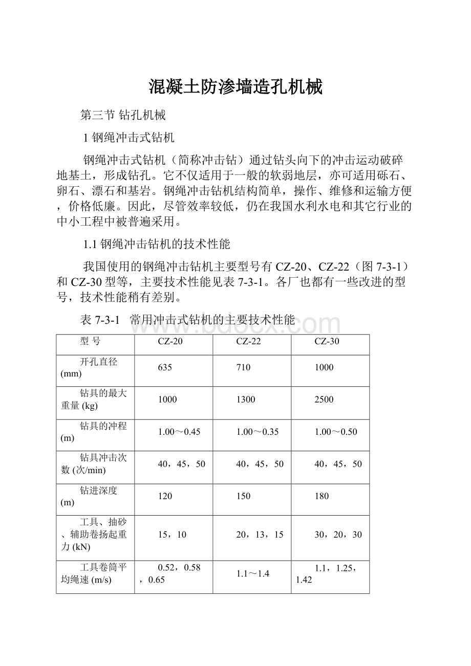 混凝土防渗墙造孔机械.docx