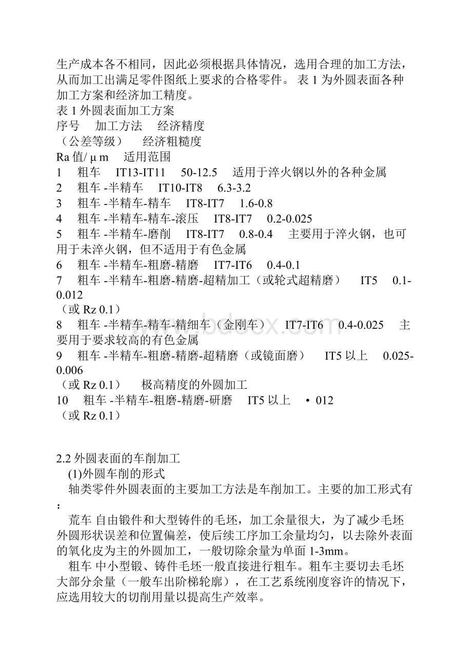 轴类零件的加工工艺和常用工艺设备概述.docx_第3页