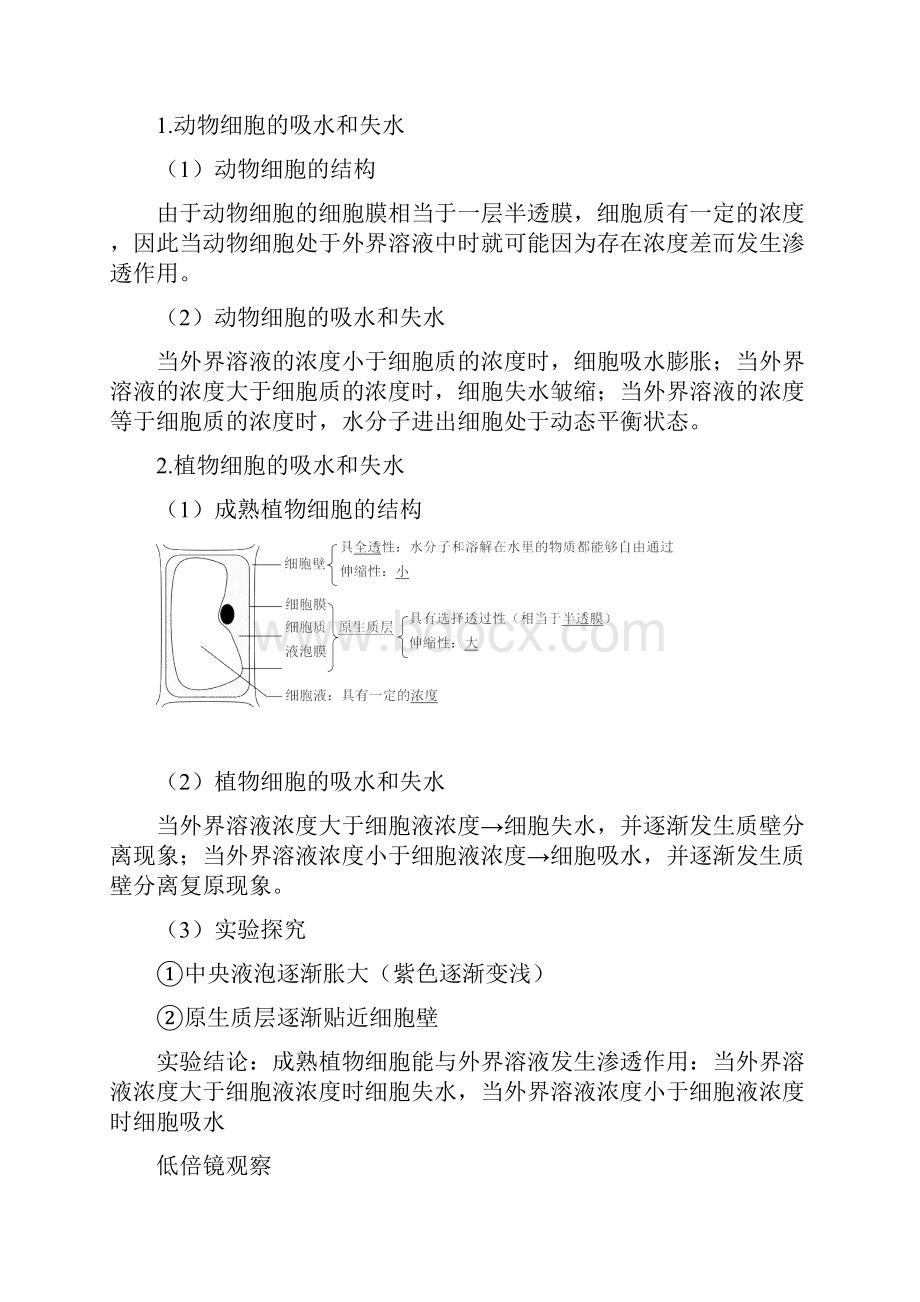 第4章细胞的物质输入和输出教案.docx_第2页