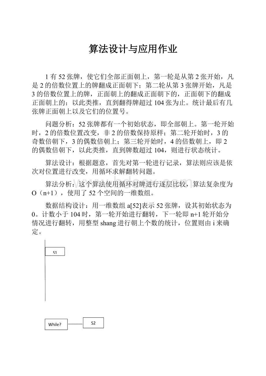 算法设计与应用作业.docx_第1页