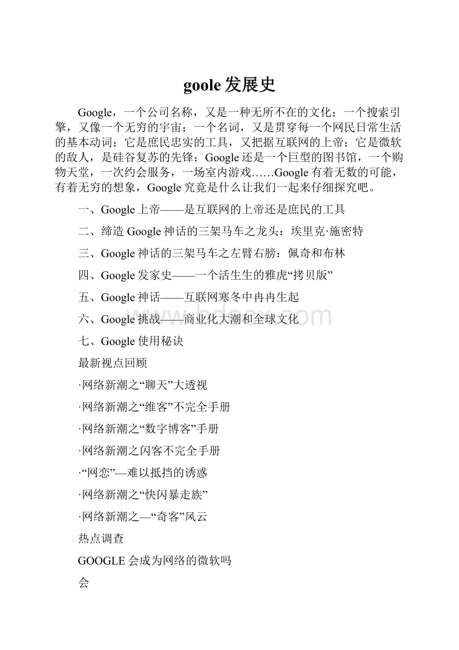 goole发展史.docx