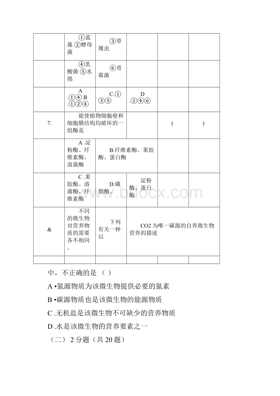 上海市部分重点中学高三年级第一次联考生物.docx_第3页