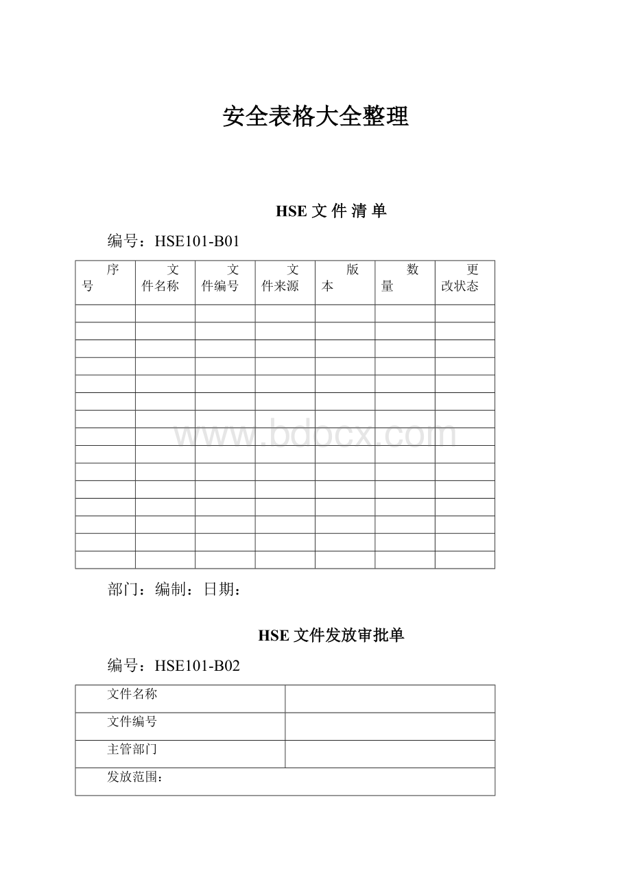 安全表格大全整理.docx