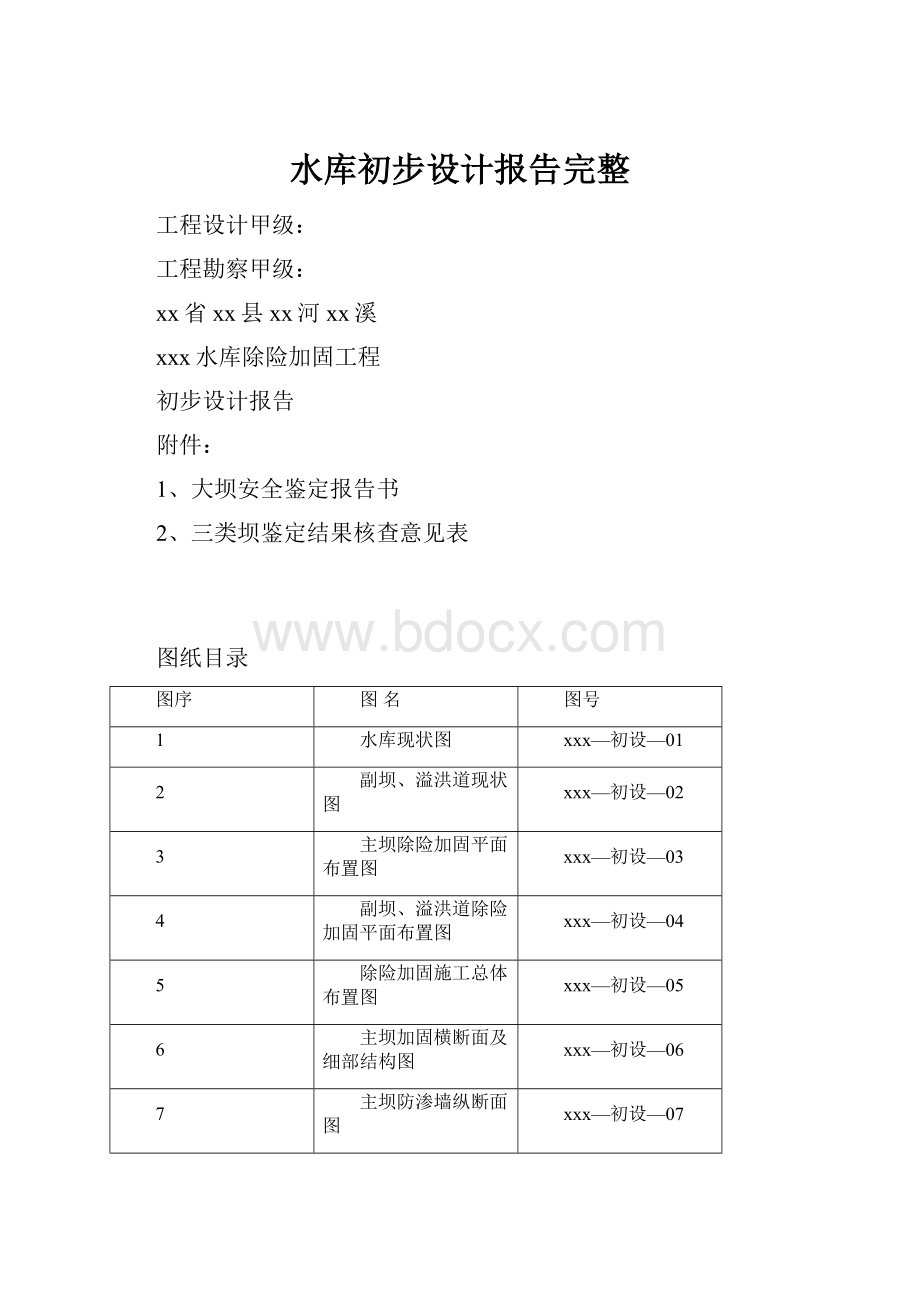 水库初步设计报告完整.docx