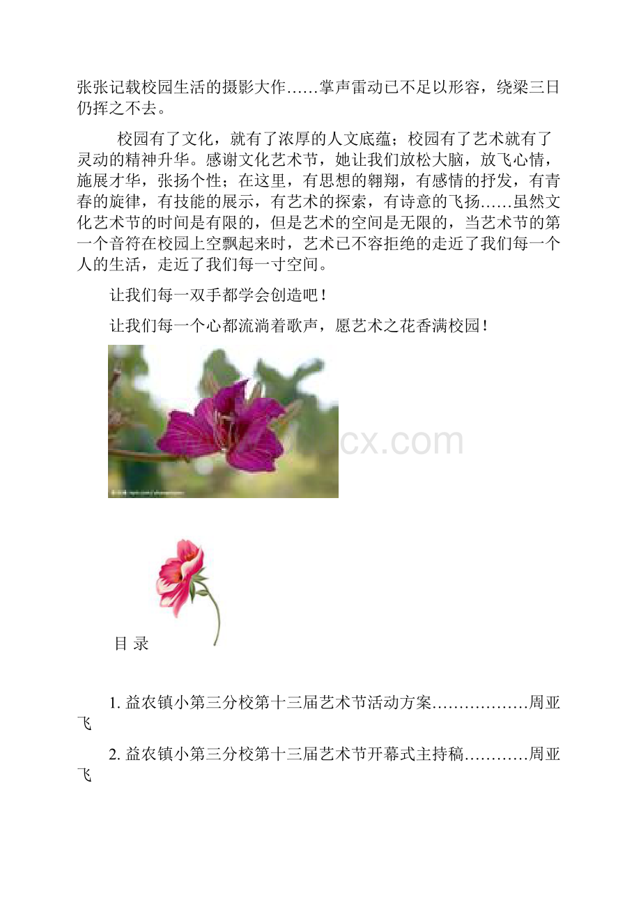 益农镇小第三分校第十三届文化艺术节方案已修改.docx_第2页