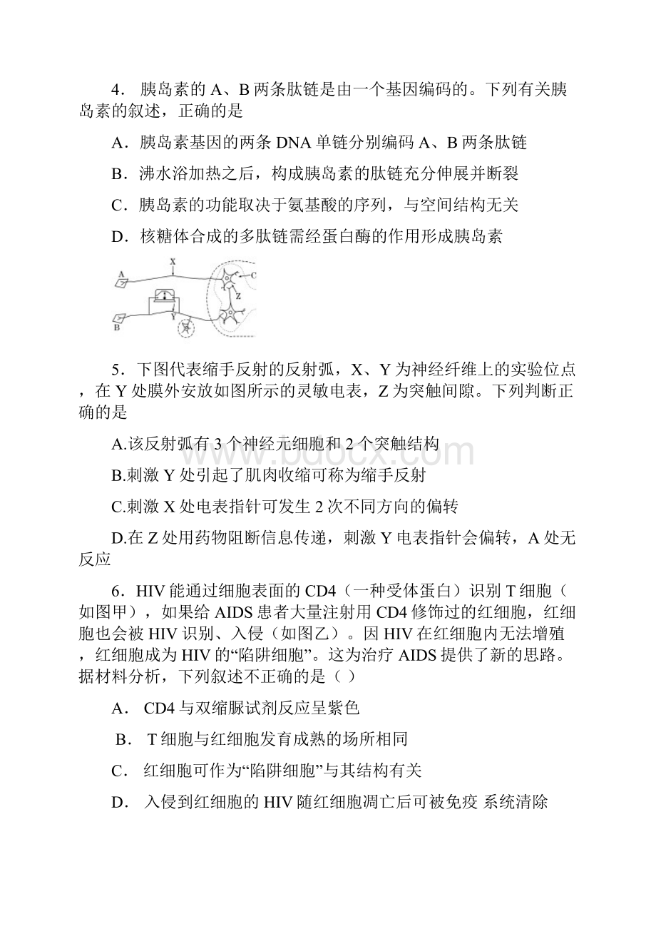 衡水中学理综模拟卷.docx_第3页