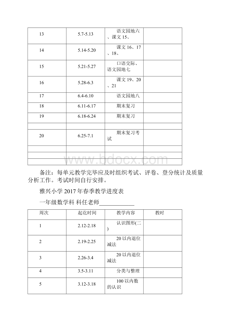 春季教学进度表.docx_第2页