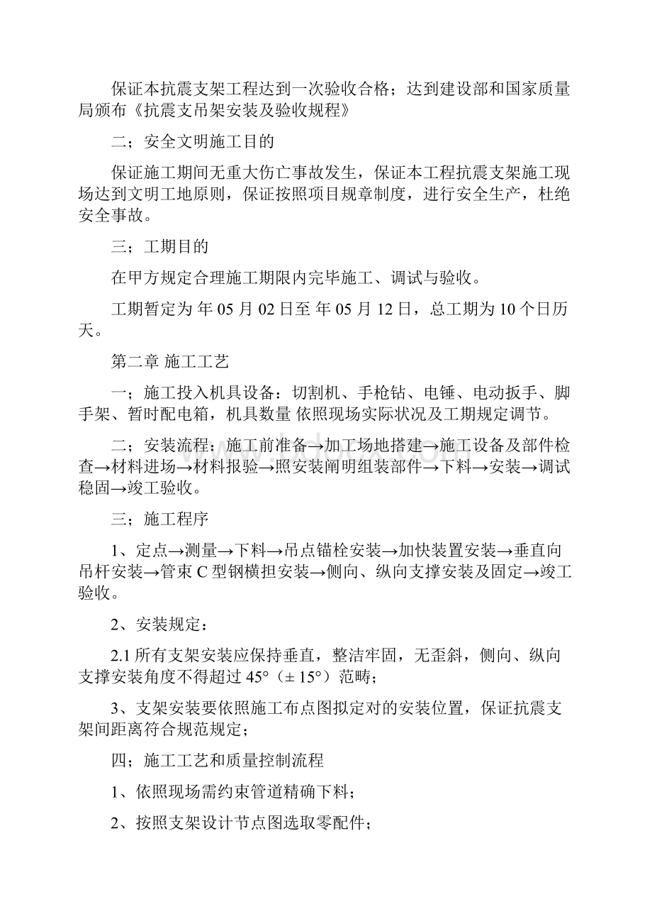 抗震支架施工方案样本.docx_第2页