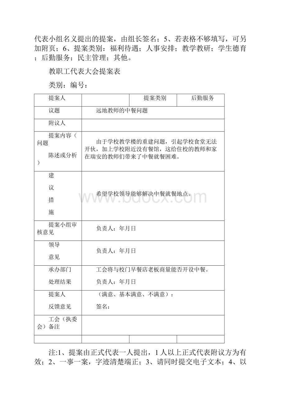 9A文小学教职工代表大会提案表共15张.docx_第2页