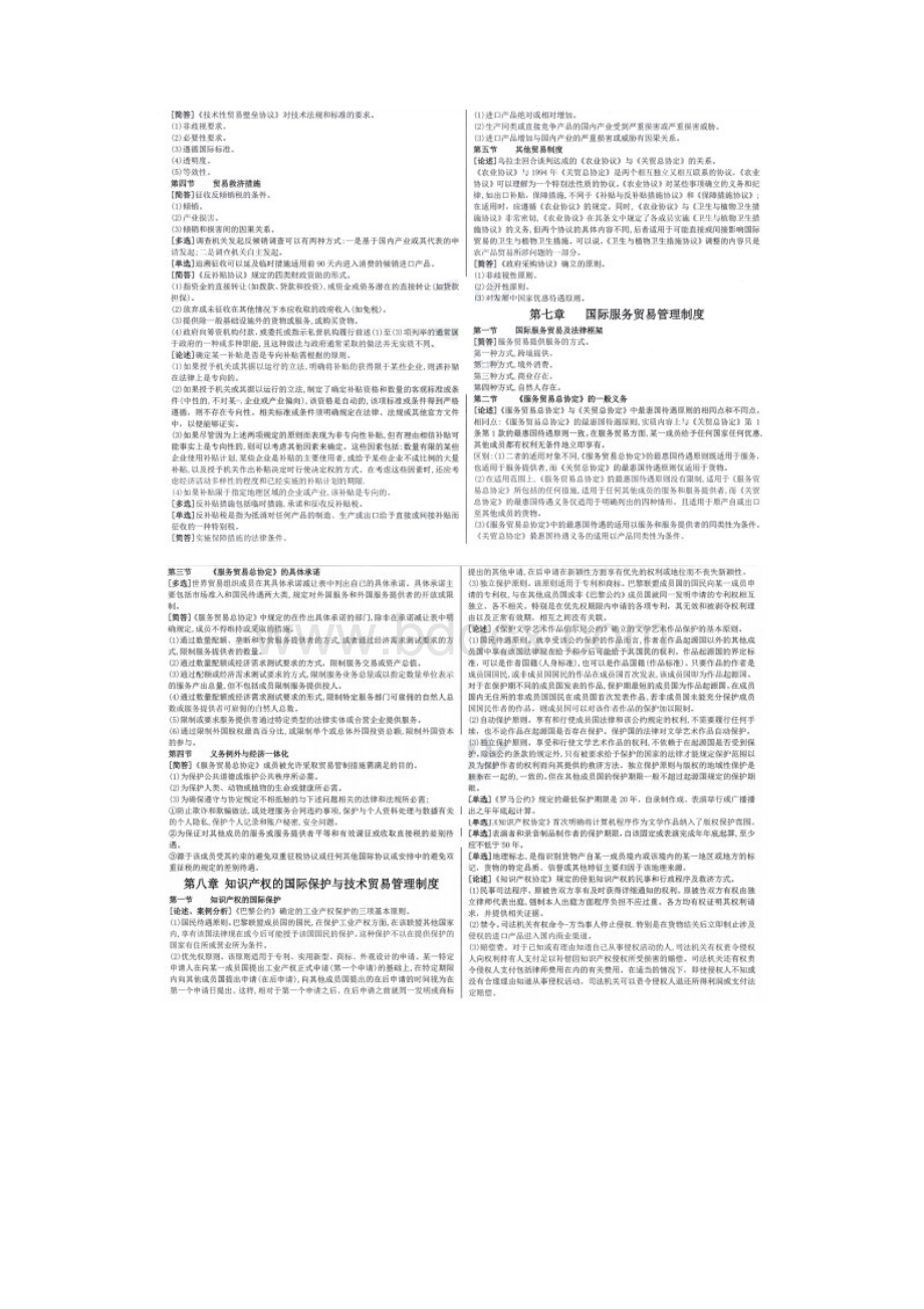 自考00246国际经济法概论各章节高频考点串讲精华资料.docx_第3页