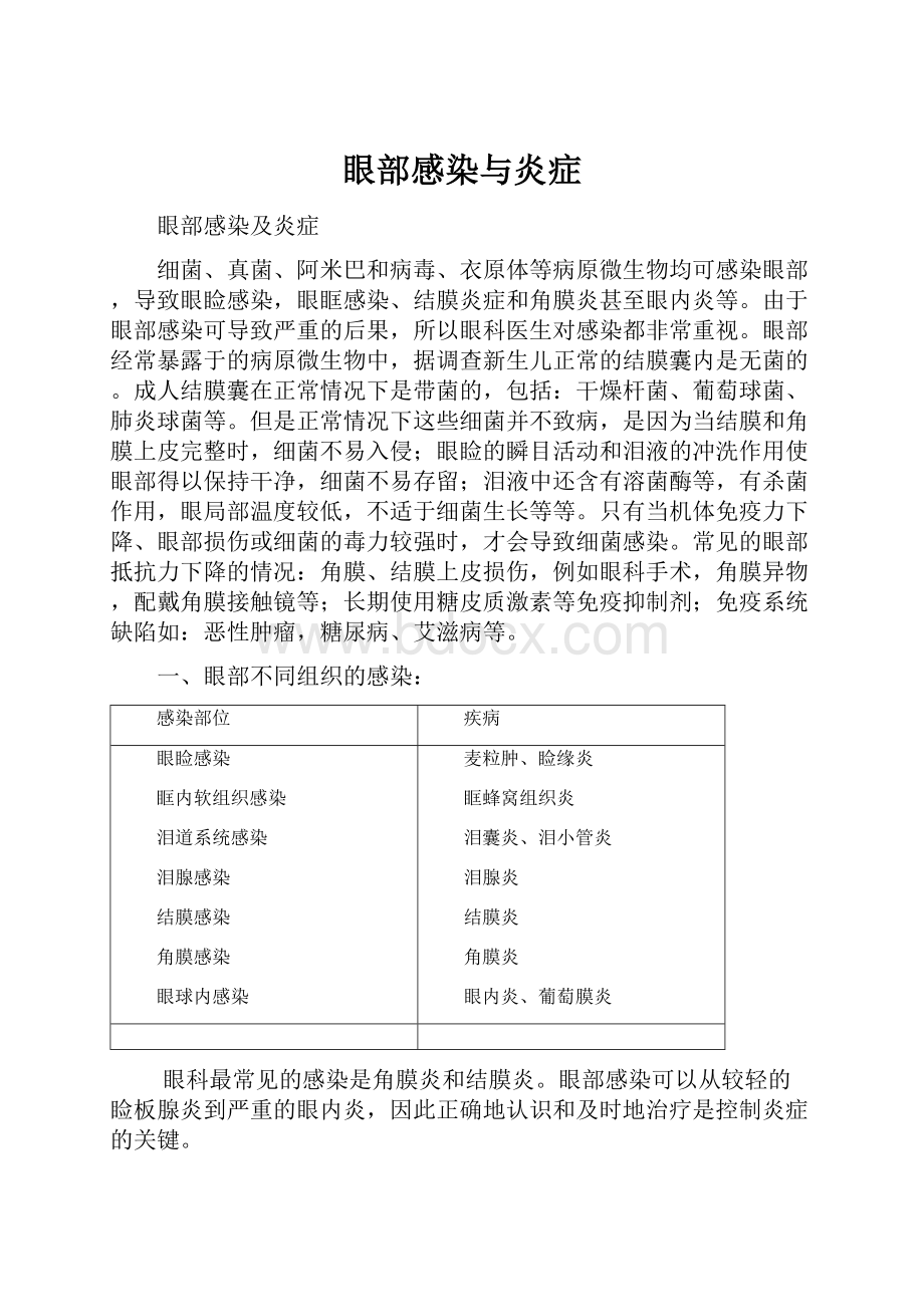 眼部感染与炎症.docx_第1页